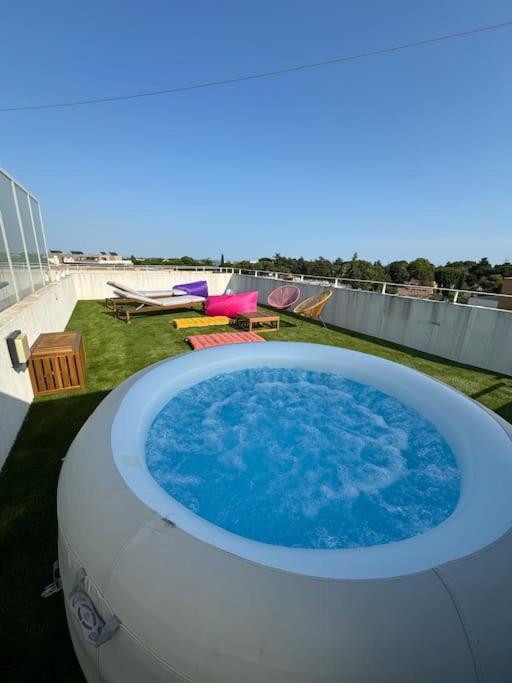 Luxueux 5 Pc, Jacuzzi, Rooftop, Terrasse, Clim Montpellier Eksteriør bilde